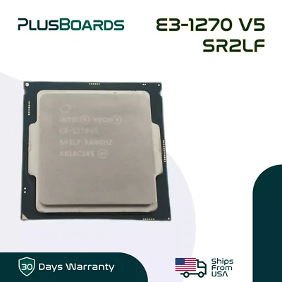 Intel Xeon E3-1270 V5 3.6 GHz 4-Core LGA-1151 8MB 8GT/s 80W Server CPU Processor - Image 1 of 4