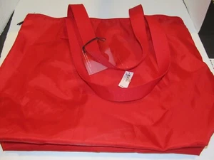 Victoria’s Secret Tote Bag PACKABLE Heart Valentine's Day Large RED NWT - Picture 1 of 10