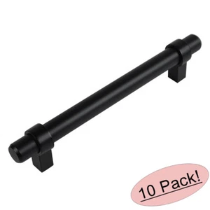 *10 Pack* Cosmas Cabinet Hardware Flat Black Euro Bar Handle Pull #161-192FB - Picture 1 of 1