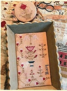Snippets Of Mary Barres Sampler Medium Sewing Tray & Needle Book~Stacy Nash - Picture 1 of 1