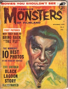 FAMOUS MONSTERS OF FILMLAND #5 (November 1959) Warren Horror magazine Rare - Picture 1 of 6