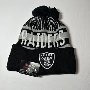 New Era NFL Las Vegas Raiders Winter Knit Fleece Lined Beanie Hat New - Picture 1 of 7