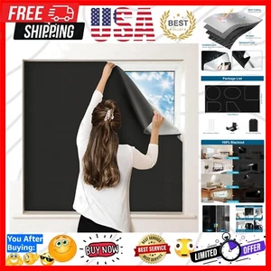 100% Blackout Curtains for Bedroom, Portable DIY Window Blinds, No Drill Wind... - Picture 1 of 7