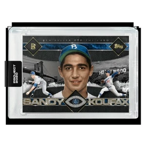 Topps PROJECT 2020 Card 396 - 1955 Sandy Koufax by Ben Baller (w/ Box) IN HAND - Picture 1 of 3