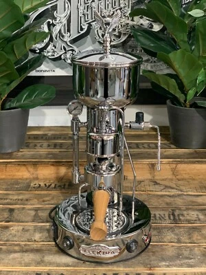 ELEKTRA MICRO CASA SEMIAUTOMATICA 1 ГРУППА НОВЫЙ ХРОМ ЭСПРЕССО КОФЕМАШИНА БАР - Изображение 1 из 4