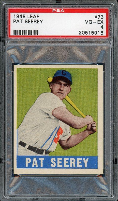 1948 Leaf #73 Pat Seerey - Chicago White Sox - PSA 4 VG-EX