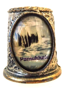 * DE A COUDRE DE COLLECTION THIMBLE METAL - PAMUKKALE TURQUIE inscrit l'UNESCO - Picture 1 of 1