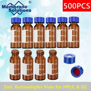 500-2mL 9mm Screw Thread Autosampler Vials 12mm*32mm for HPLC & GC Chromatograpy - Picture 1 of 15