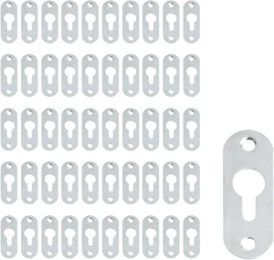 50 Pcs Keyhole Hangers Heavy Duty Single Hole Hanging Plates Metal Picture Hange - Picture 1 of 6