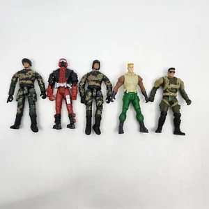 "Lote de 5 figuras de acción figuras militares de 4"" construidas para gobernar, duque usadas" - Imagen 1 de 17