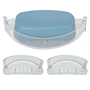 2 Pc Soap Dish Bar Saver Recessed Shower Shelf Holder Tray Bathroom Replacement - Picture 1 of 1