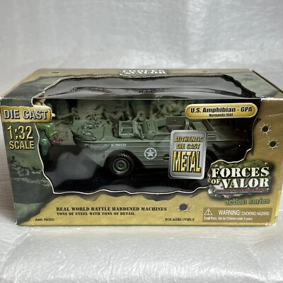 UNIMAX FORCES OF VALOR DIE-CAST U.S. AMPHIBIAN - GPA NORMANDY 1944 1:32 #92004 - Image 1 of 4