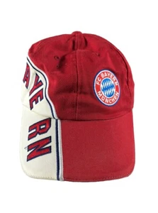 Cappello Vintage FC Bayern Monaco Rosso Merch Ufficiale Regolabile Calcio Premier League Berretto - Foto 1 di 7