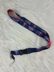 🔥NEW🔥 Minnesota Twins "TC" Key Chain Cell Badge Holder MLB Lanyard DETACHABLE - Picture 1 of 1