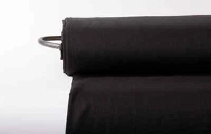 Black Linen Fabric by the Yard – Material for Sewing, Apparel, Drapes & Decor - Picture 1 of 8