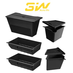 3W 2023 2024 Tesla Model Y Trunk Organizer Tray Storage Box Bin TPE Waterproof - Picture 1 of 10