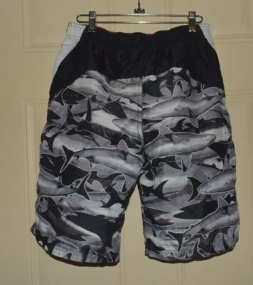 Pantalones Cortos Op Board NIÑOS Talla 14-16 Forrados Breve Estampado Animal Negro Marfil Gris Foto 1 de 4