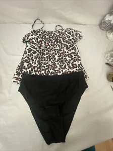 B2PRITY Damen 2XL Tankini Animal, Print, Rüschen Neu mit Etikett - Bild 1 von 4