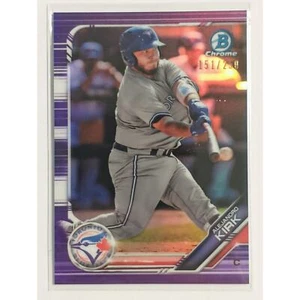2019 Bowman Chrome Alejandro Kirk Purple /250 Blue Jays - Picture 1 of 3