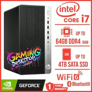 Computer desktop HP GAMING READY MT i7 GT1030 fino a 64 GB RAM 2 TB SSD Win11 WIFI6 - Foto 1 di 7