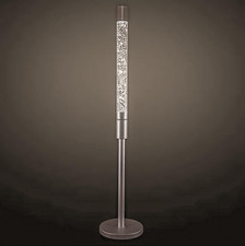 135cm Tall SilverGlitter LED Lava Floor Lamp Peaceful Bubbles Unique Home Decor 