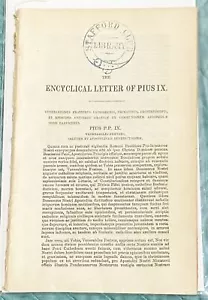 Pius P P IX / DIE ENZYKLIKA DES PIUS IX - Bild 1 von 1