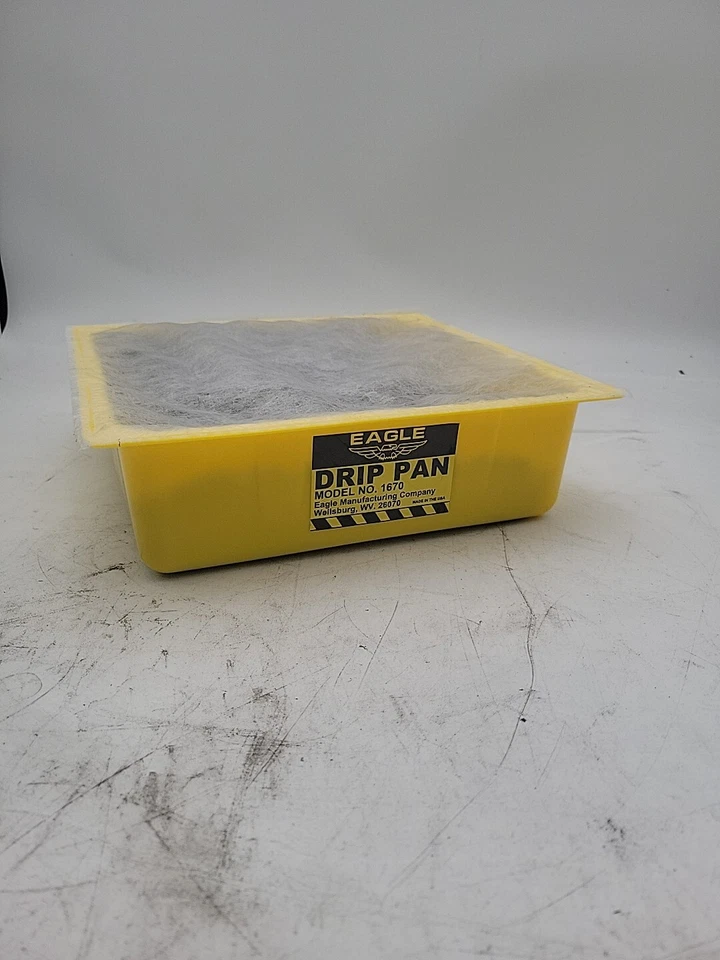 Eagle Mfg 1670 Yellow Drip Pan Complete