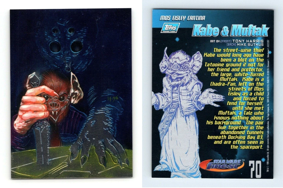 Kabe & Muftak #70 Star Wars Finest 1996 Topps Trading Card - Image 1 of 1