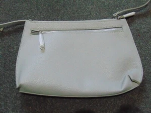 Ladies KIN of John Lewis Grey Synthetic Leather Cross Body Bag 12.5" x 9" NEW - Picture 1 of 14