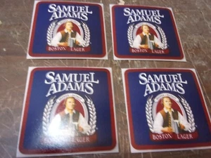 SET 4 SOTTOBICCHIERI SAMUEL ADAMS NUOVI FATTI A MANO SPEDIZIONE VELOCE - Foto 1 di 2