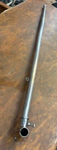 S/S MARINE FLAG POLE RAIL MOUNT LENGTH 36" FITS 1" DIA RAIL POLE DIA 1" 316 S/S - Picture 1 of 11