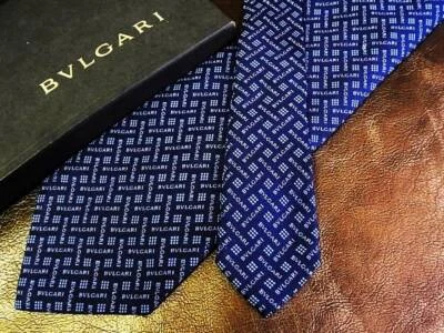 BVLGARI Италии подлинный роскошь галстук галстуки все шелк многоцветный унисекс шикарный B135 - Изображение 1 из 3