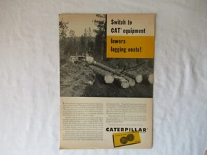 1954 CAT Caterpillar D7 tractor print AD 11x7.5" - Picture 1 of 1