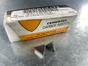 INTERSTATE INDEXABLE CARBIDE INSERTS TPG 222 LATHE TURNING CEMENTED - Picture 1 of 7