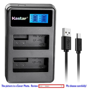 Kastar Battery LCD Dual Charger for Canon LP-E8 LC-E8 & Canon EOS Kiss X5 Camera - Picture 1 of 11