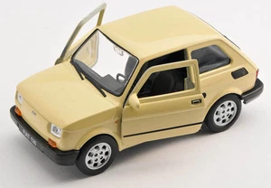 BLITZ VERSAND Fiat 126 p beige Welly Modell Auto 1:27 NEU & OVP - Picture 1 of 1