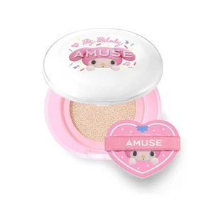 AMUSE x MY MELODY & KUROMI Cuscino Perfezionatore Pelle Ceramica 15g+ Ricarica15g SPF40 - Foto 1 di 11