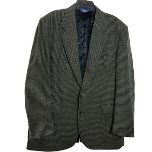 EUC Pendleton Mens Blazer Jacket 100% Virgin Wool Plaid Sport Coat Size 44 Long - Picture 1 of 10
