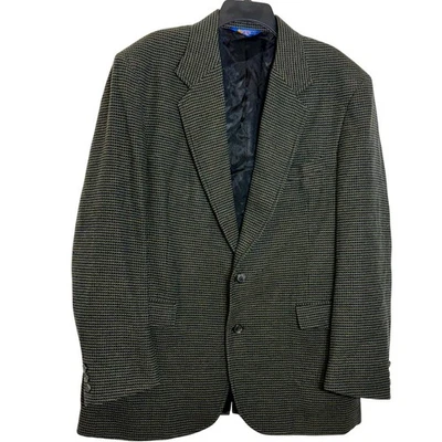 EUC Pendleton Mens Blazer Jacket 100% Virgin Wool Plaid Sport Coat Size 44 Long - Image 1 of 4