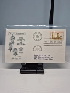 Boy Scouts Of America 50th Anniversary First Day Issue Envelope .04 Cents 1960 - Picture 1 of 3