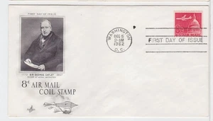 TurtlesTradingPost- Jet Over Capital Airmail Coil FDC- 1962 #C65 Artcraft Cachet - Picture 1 of 1