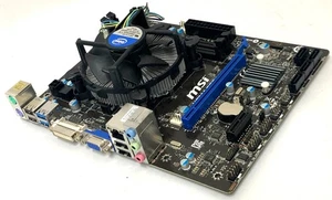 MSI H81M-P33 LGA1150 MicroATX  Core I3-4160  4TH GEN + 8GB RAM Combo USB 3.0 - Picture 1 of 5
