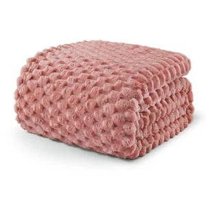 Queen Size Soft Fleece Blanket, 90x90 Inches Stylish Jacquard Velvet Blanket ... - Picture 1 of 9