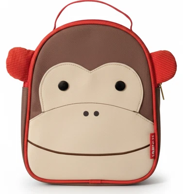 LONCHERA BENTO: Skip Hop Zoo Mono Mono Bolsa de Almuerzo Caja Aislada Kawaii Linda 🐵 Foto 1 de 4