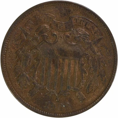 1868 Two Cent Piece VF Uncertified #808 - Image 1 of 2