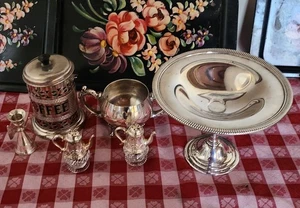 6 verschiedene versilberte Stücke - Bild 1 von 23