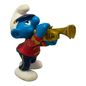sympa figurine PVC schtroumpfs trompette 2001 ( Schleich ) 2713 - Picture 1 of 1