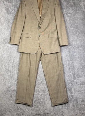 Lauren Ralph Lauren Suit Mens 43R 34x32 Pure New Wool 2 Piece Blazer Slacks Set - Image 1 of 4