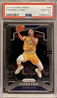 Panini Prizm Stephen Curry #98 2019 PSA 10 Foto 1 de 3