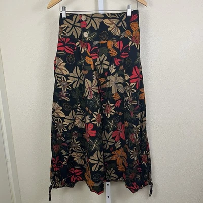 Los Banditos Floral Baggy Harem Pants Womens Size 1 4/6 Boho Hippie Festival - Image 1 of 4